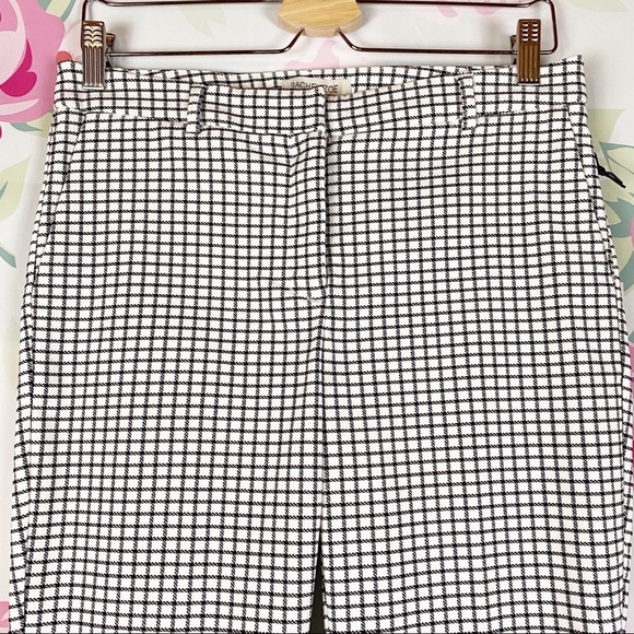 NEW Rachel Zoe Grid Check Print Skinny Pants 6 - Picture 2 of 6